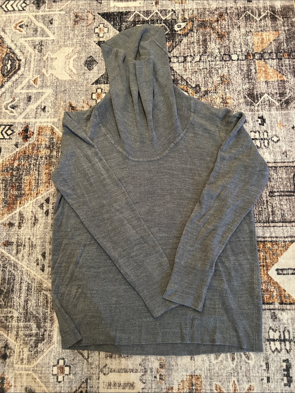 Women’s Gray Cowl Neck Sweater